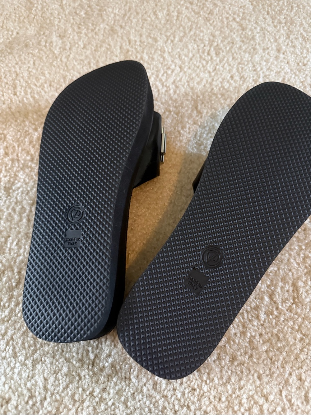 3.1 Phillip Lim Black Slide Sandals with Silver Tube Embellishments - brand new - Picture 7 of 8